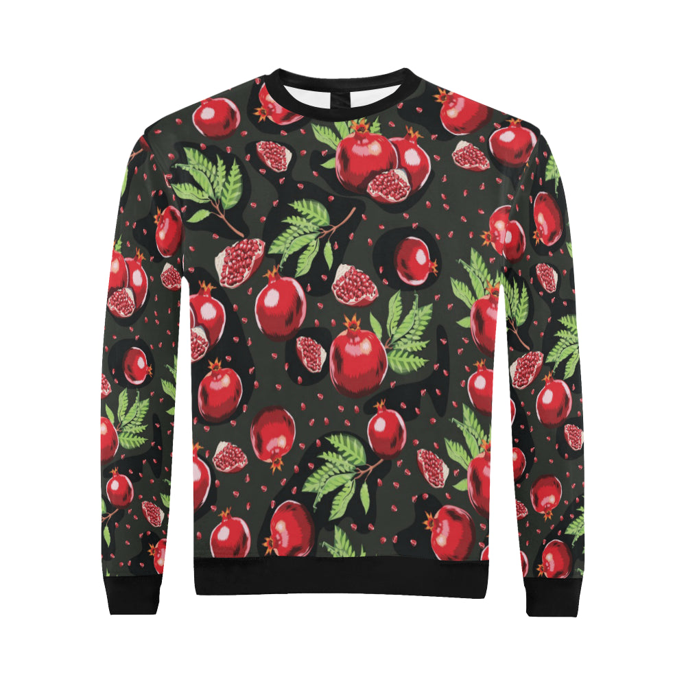 Pomegranate Pattern Print Design PG06 Men Long Sleeve Sweatshirt