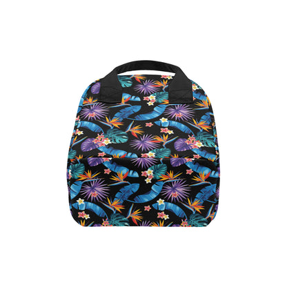 Tropical Flower Pattern Print Design TF018 Insulated Lunch Bag