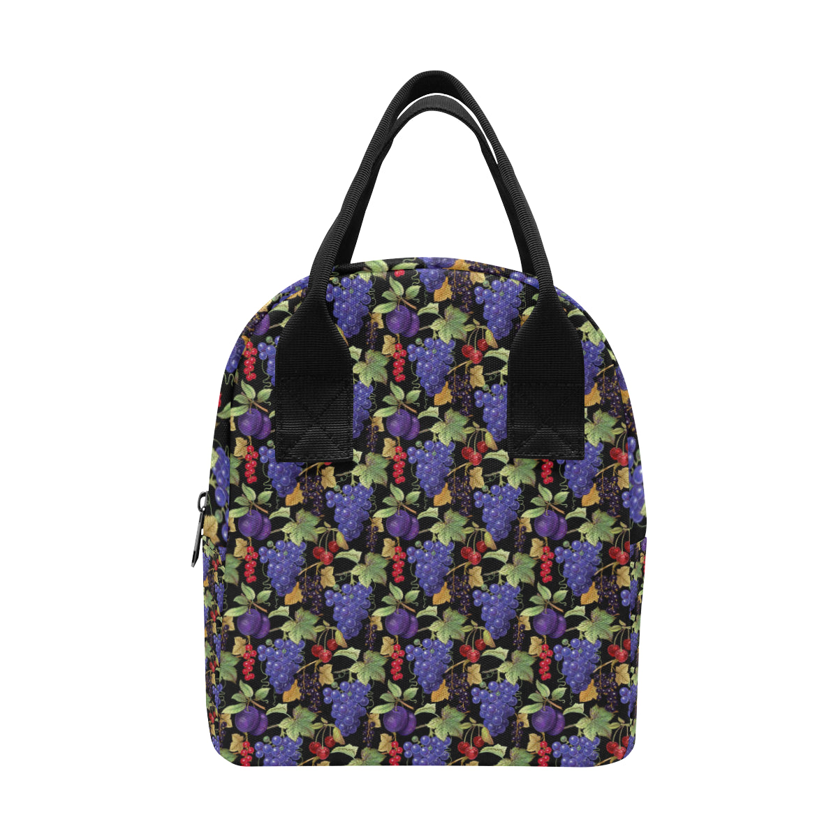 Grape Pattern Print Design GP05 Insulated Lunch Bag