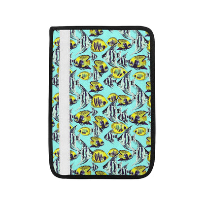 Angelfish Pattern Print Design 02 Car Seat Belt Cover