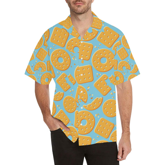 Cracker Pattern Print Design 02 Men's Hawaiian Shirt