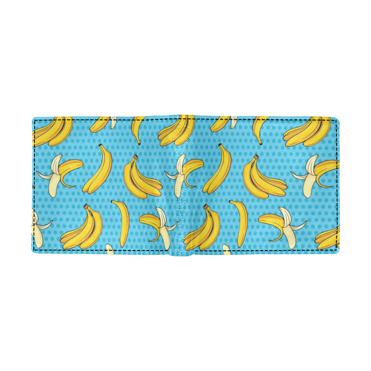 Banana Pattern Print Design BA08 Men's ID Card Wallet