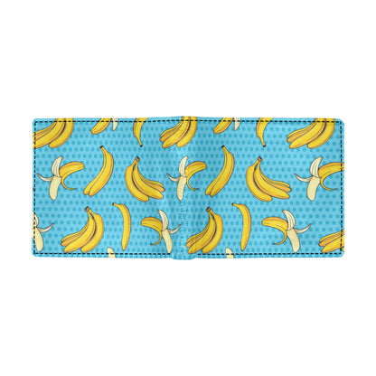 Banana Pattern Print Design BA08 Men's ID Card Wallet