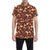 Flame Fire Themed Print Men's Short Sleeve Button Up Shirt