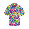 Peace Sign Colorful Pattern Print Design A02 Men's Hawaiian Shirt