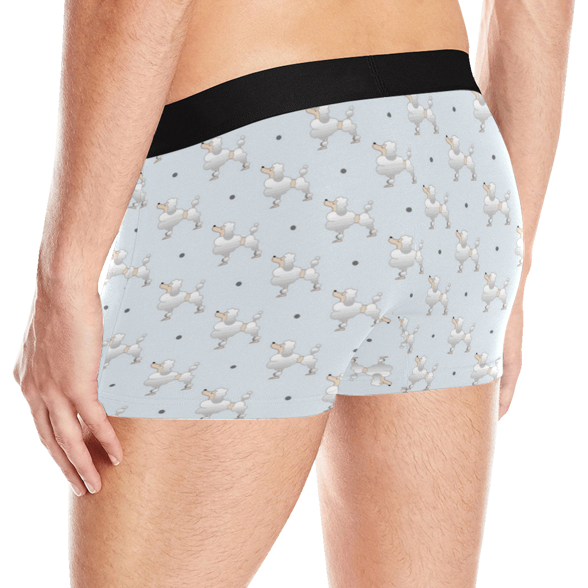 Poodle Pattern Print Design A05 Men's Boxer Briefs