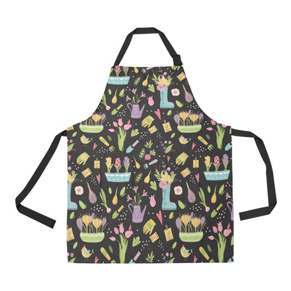 Gardening Pattern Print Design G03 Apron with Pocket