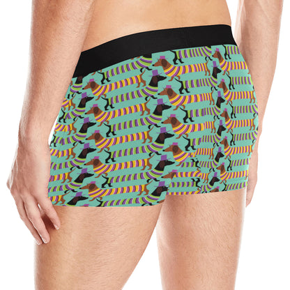 Dachshund Pattern Print Design 05 Men's Boxer Briefs