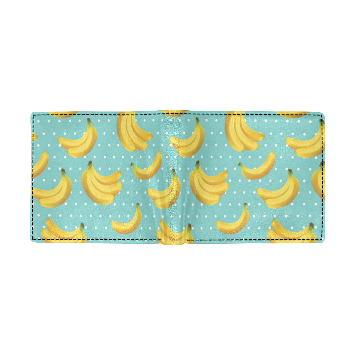 Banana Pattern Print Design BA02 Men's ID Card Wallet