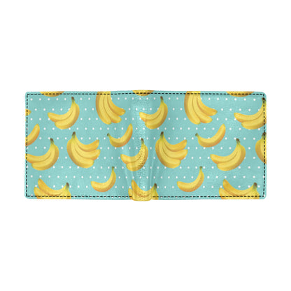 Banana Pattern Print Design BA02 Men's ID Card Wallet
