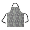 Camouflage Fern Pattern Print Design 05 Apron with Pocket