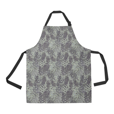 Camouflage Fern Pattern Print Design 05 Apron with Pocket