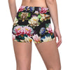 Water Lily Pattern Print Design WL02 Yoga Shorts