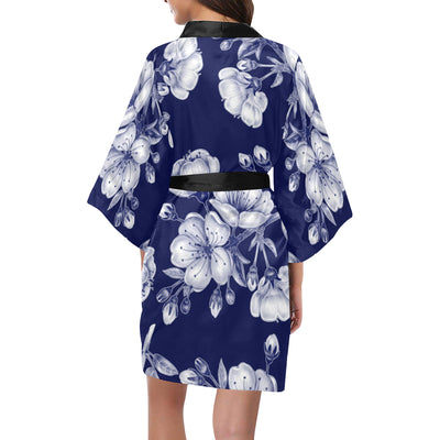 Cherry Blossom Pattern Print Design CB01 Women's Short Kimono