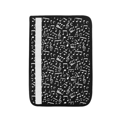 Music Note Black white Themed Print Car Seat Belt Cover