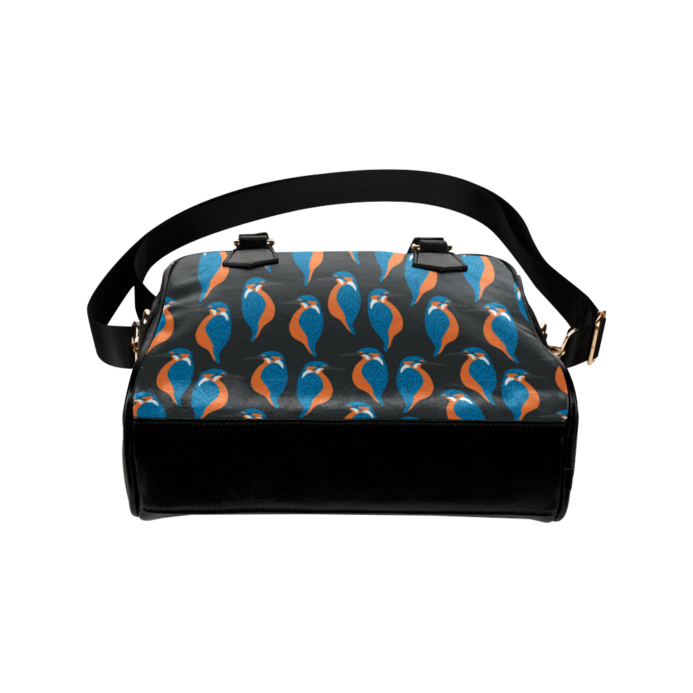 Kingfisher Pattern Print Design 03 Shoulder Handbag