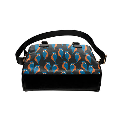 Kingfisher Pattern Print Design 03 Shoulder Handbag
