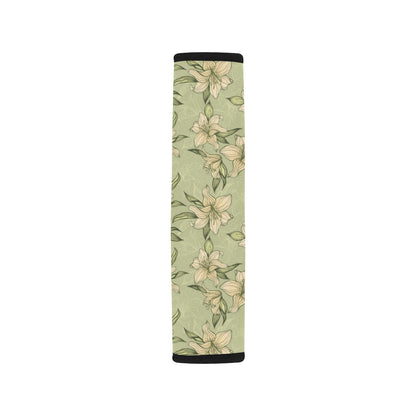 Lily Pattern Print Design LY06 Car Seat Belt Cover