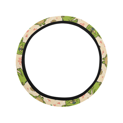 Alligator Pattern Print Design 01 Steering Wheel Cover with Elastic Edge