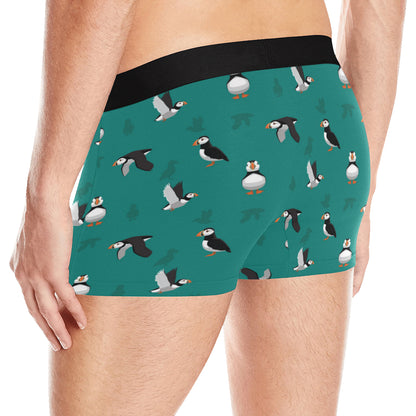 Puffin Pattern Print Design A02 Men's Boxer Briefs