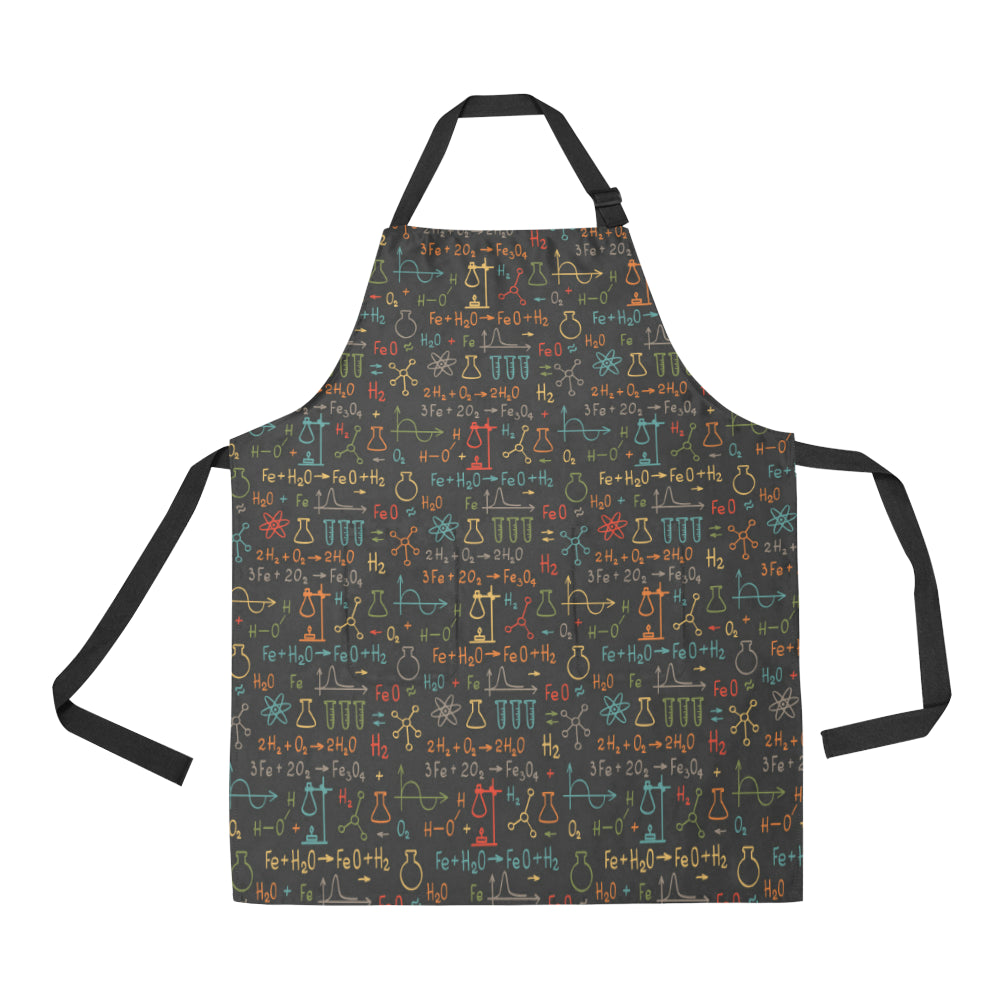 Chemical Pattern Print Design 03 Apron with Pocket