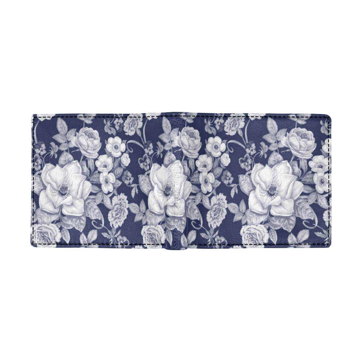 Floral Infrared Pattern Men's ID Card Wallet