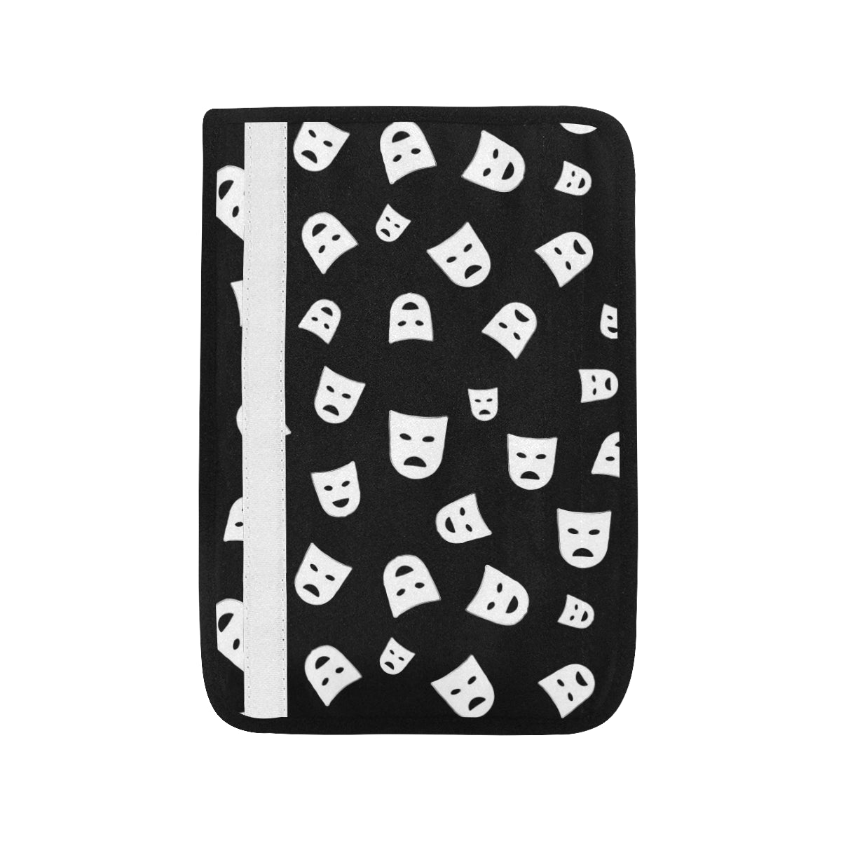 Acting Mask Pattern Print Design 03 Car Seat Belt Cover