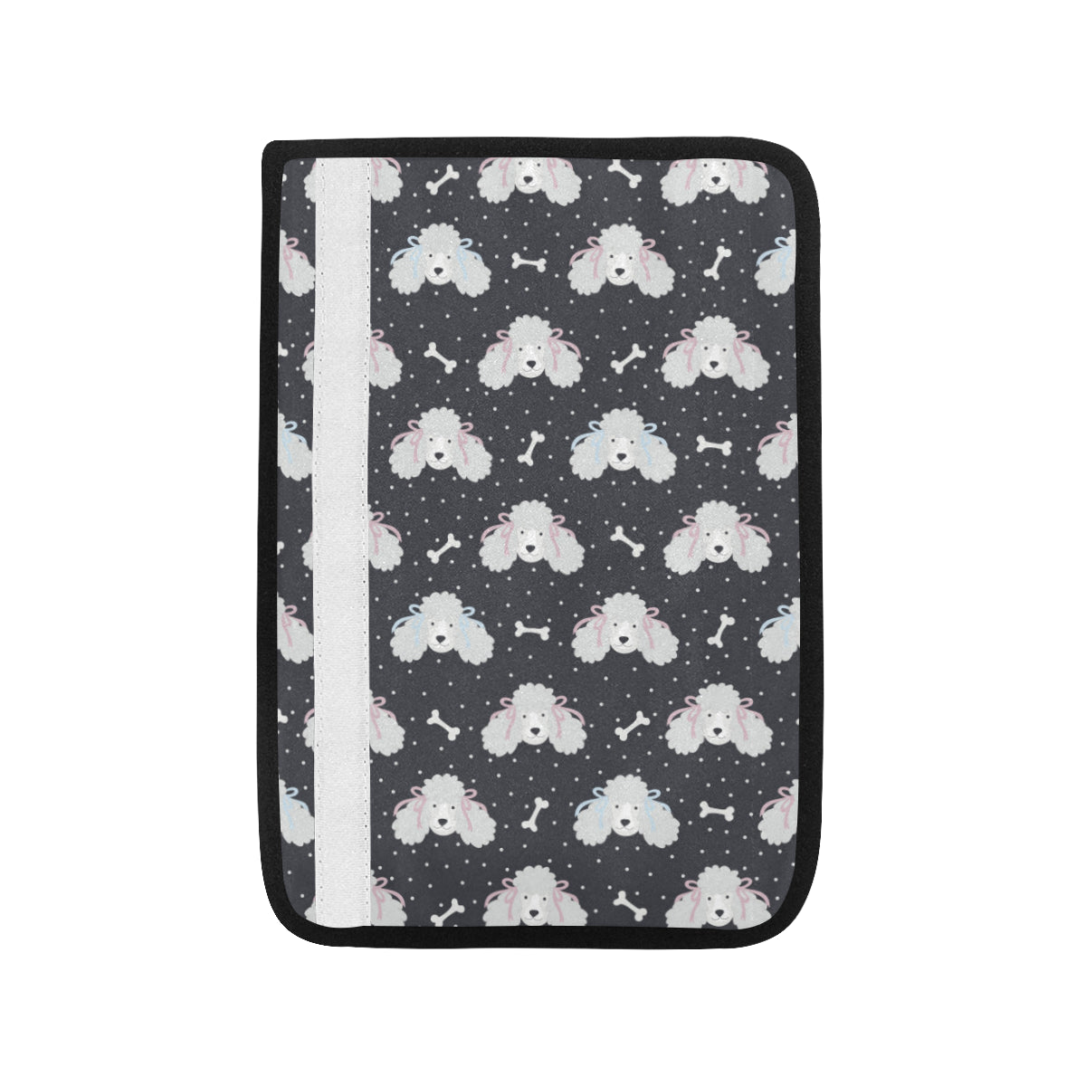 Poodle Pattern Print Design A03 Car Seat Belt Cover