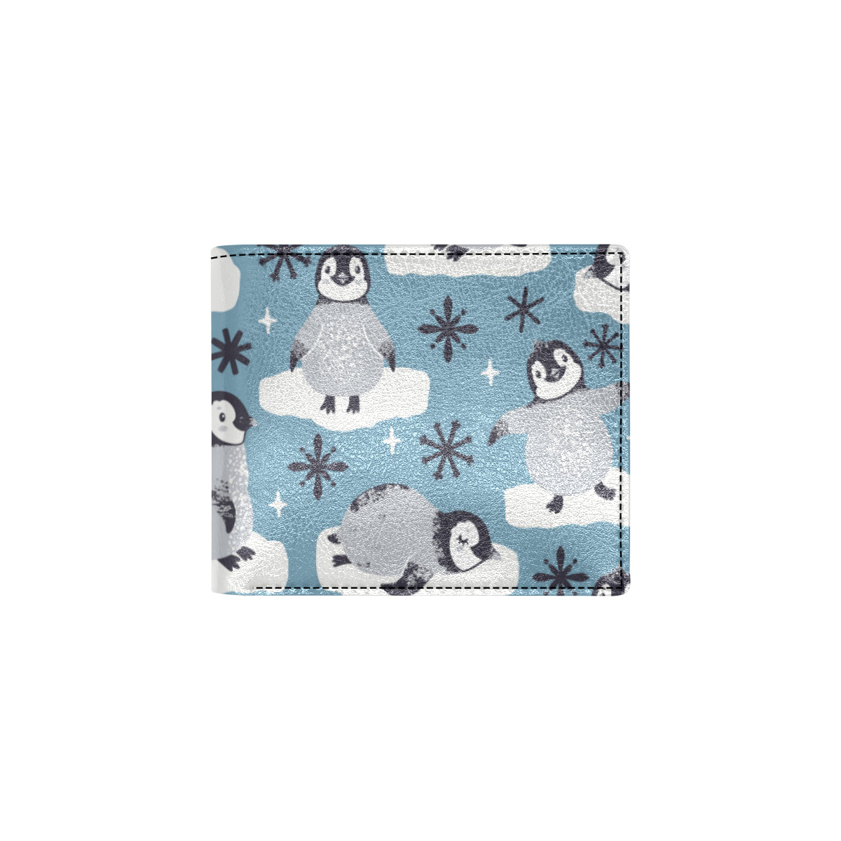 Penguin Pattern Print Design A05 Men's ID Card Wallet