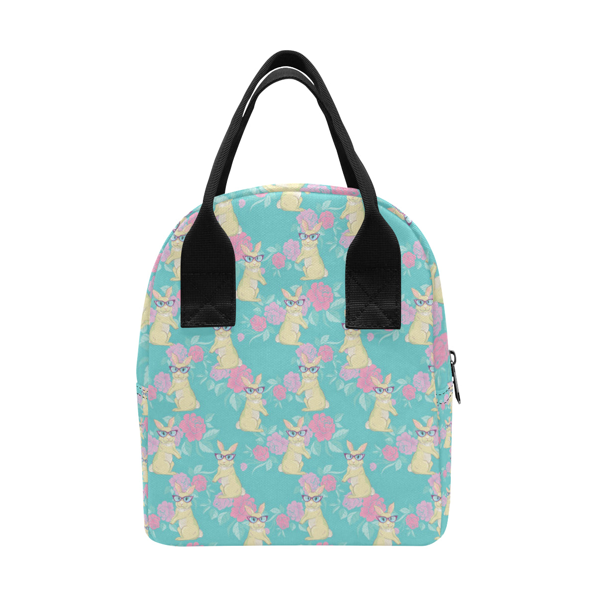 Rabbit Pattern Print Design RB05 Insulated Lunch Bag