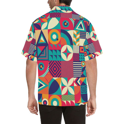 Mosaic Pattern Print Design 03 Men's Hawaiian Shirt