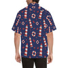 Nautical Pattern Print Design A03 Men's Hawaiian Shirt