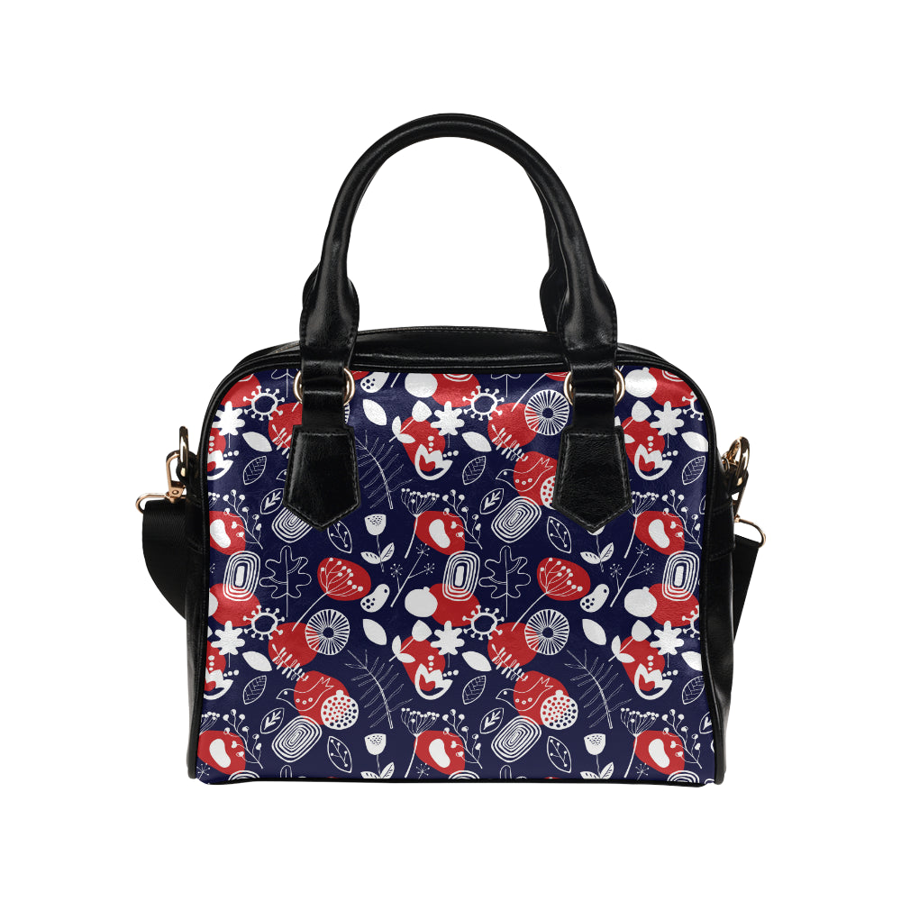 Nordic Pattern Print Design A02 Shoulder Handbag