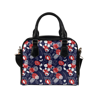 Nordic Pattern Print Design A02 Shoulder Handbag
