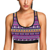 Boho Indian Style Pattern Sports Bra