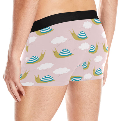 Snail Pattern Print Design 02 Men's Boxer Briefs