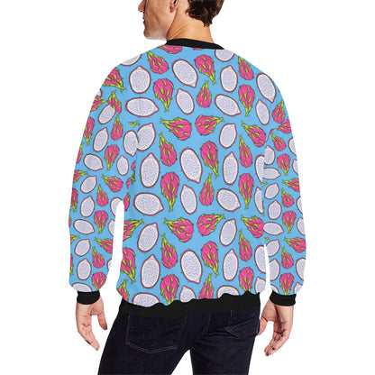Dragonfruit Pattern Print Design DF04 Men Long Sleeve Sweatshirt