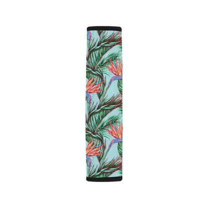 Bird Of Paradise Pattern Print Design BOP01 Car Seat Belt Cover