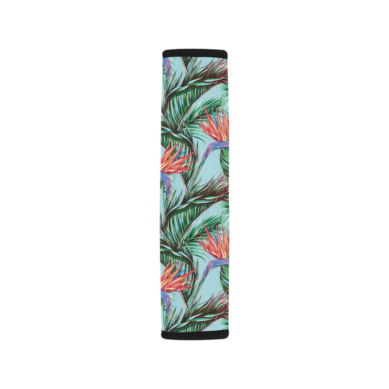 Bird Of Paradise Pattern Print Design BOP01 Car Seat Belt Cover