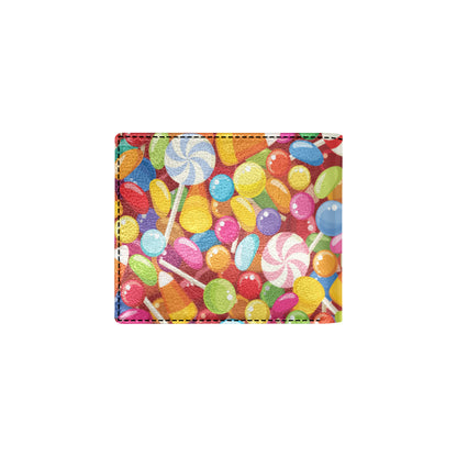 Candy Pattern Print Design 02 Men's ID Card Wallet