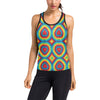 Tie Dye Heart shape Women's Racerback Tank Top