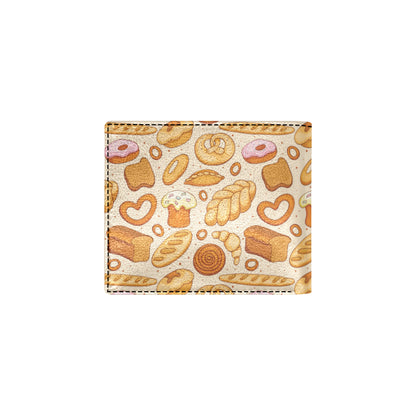 Bread Pattern Print Design 01 Men's ID Card Wallet