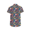 Mermaid Pattern Print Design 08 Men's Short Sleeve Button Up Shirt