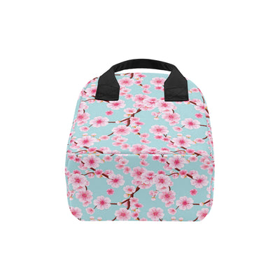 Cherry Blossom Pattern Print Design CB04 Insulated Lunch Bag