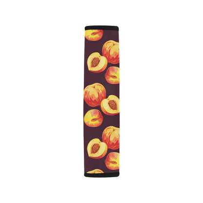 Peach Pattern Print Design A04 Car Seat Belt Cover