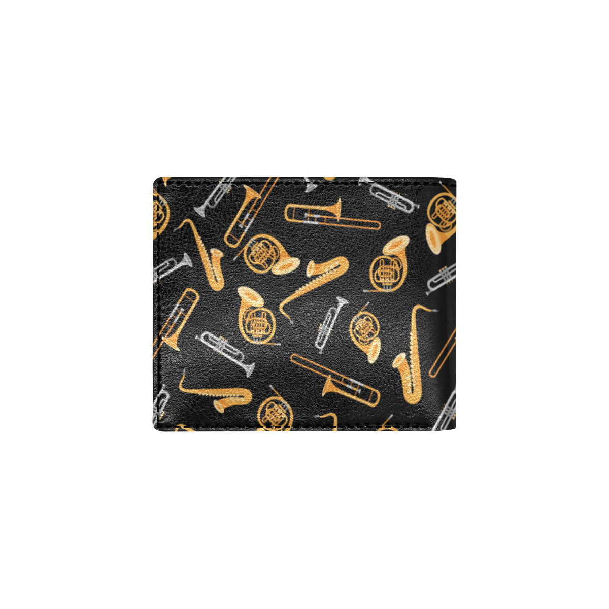 Jazz Pattern Print Design 01 Men's ID Card Wallet