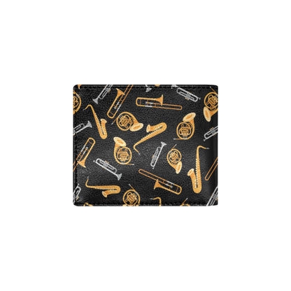 Jazz Pattern Print Design 01 Men's ID Card Wallet