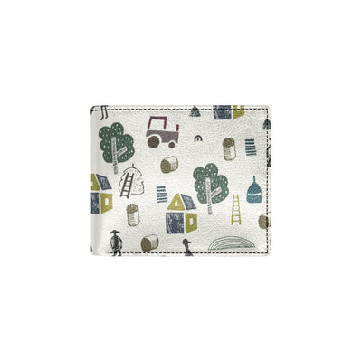 Agricultural Farm Print Design 01 Men's ID Card Wallet