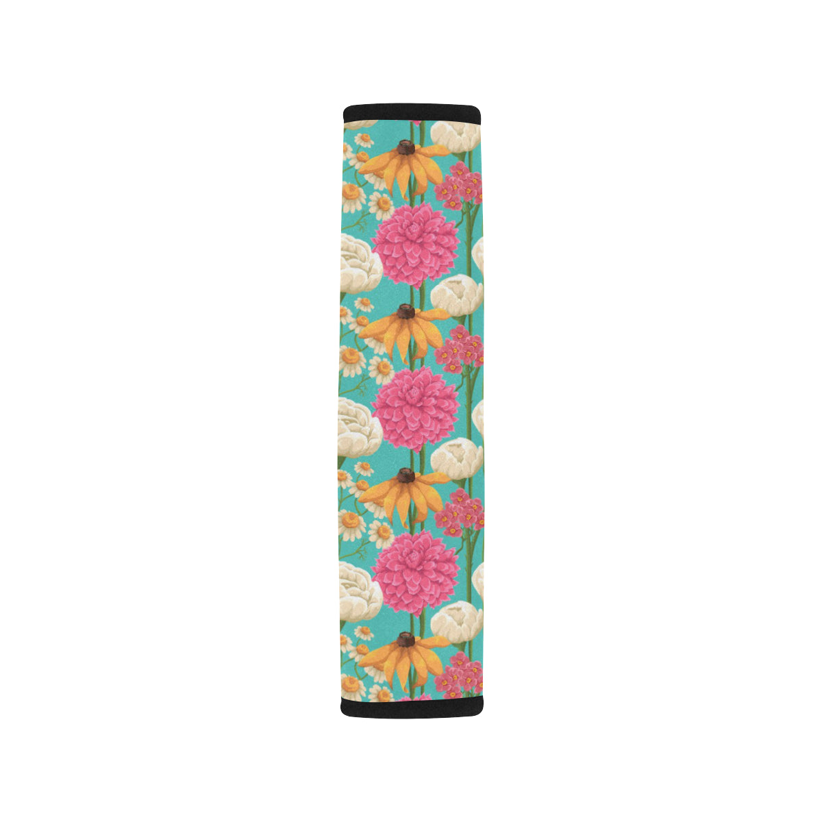 Summer Floral Pattern Print Design SF07 Car Seat Belt Cover