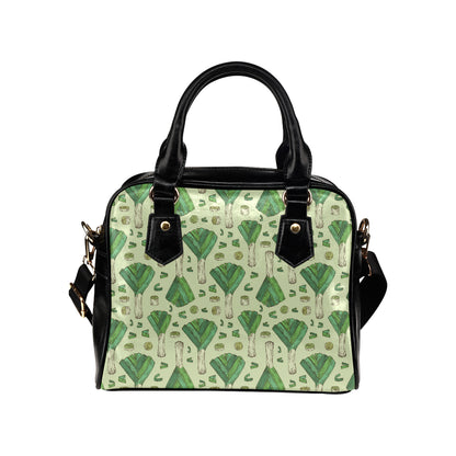 Leek Pattern Print Design 04 Shoulder Handbag